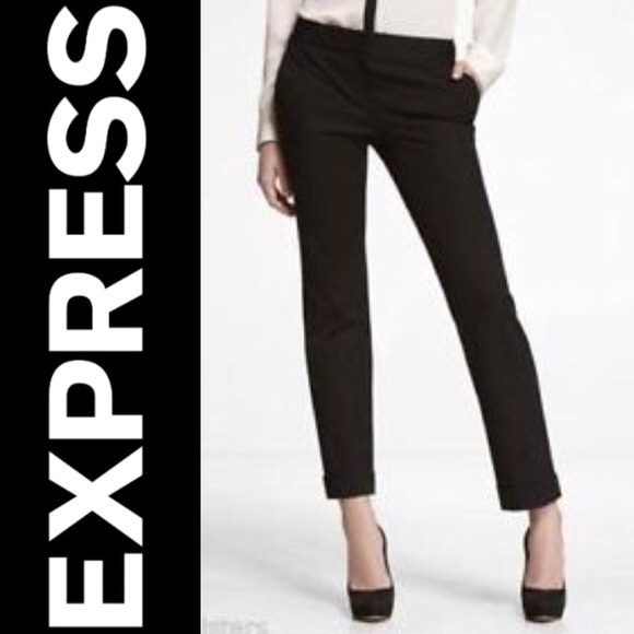 *****SOLD*****NWT EXPRESS EDITOR CROP PANTS - Picture 1 of 6